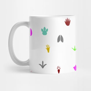 Paw prints Mug